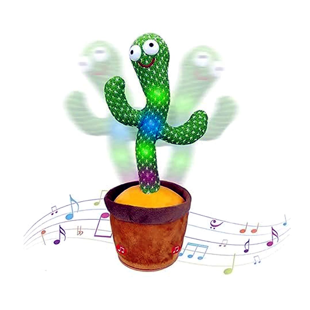 Dancing Talking Cactus Toy with Music & Voice Repeat for Kids Funny Toy