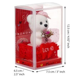 romantic gift for couple teddy rose gift box