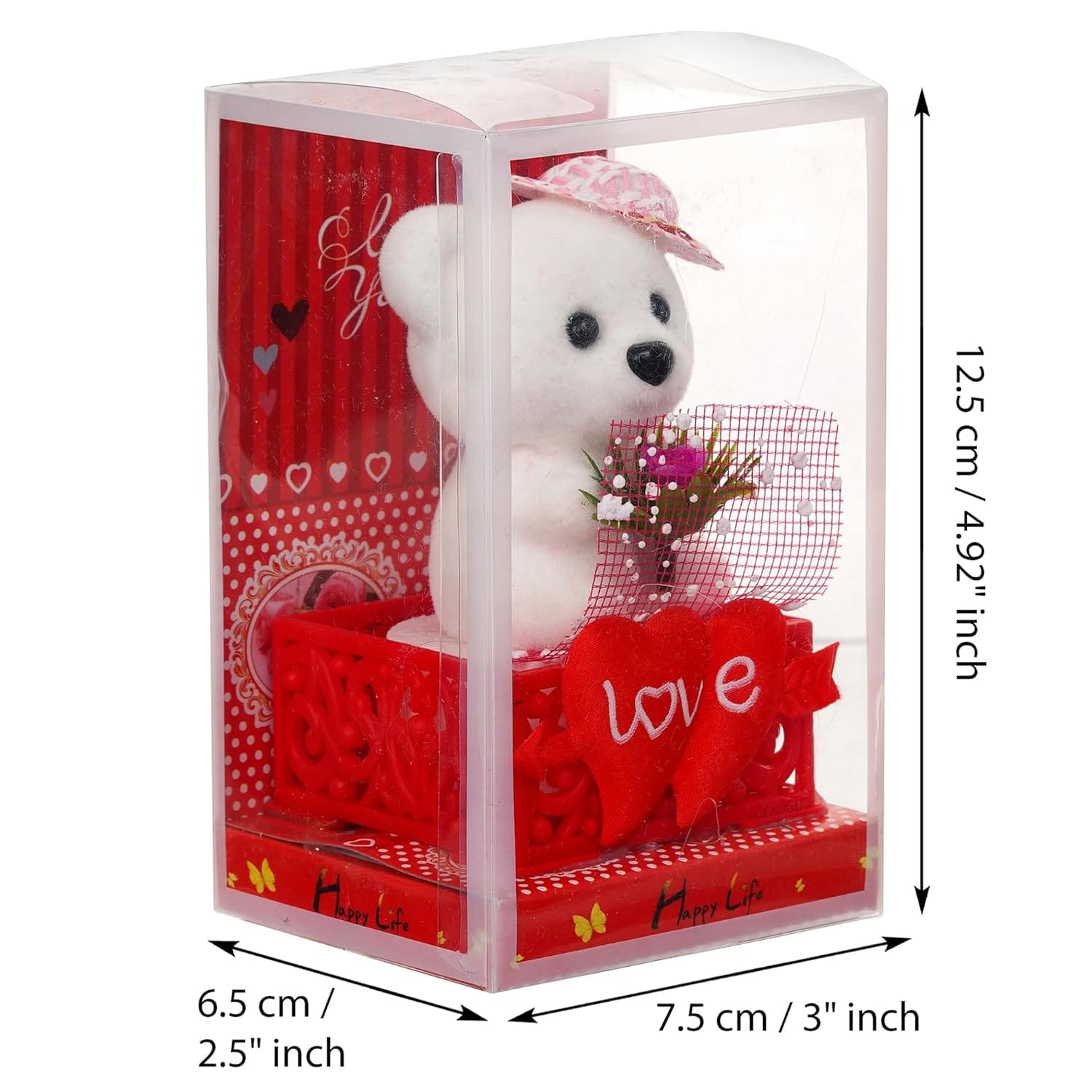 romantic gift for couple teddy rose gift box
